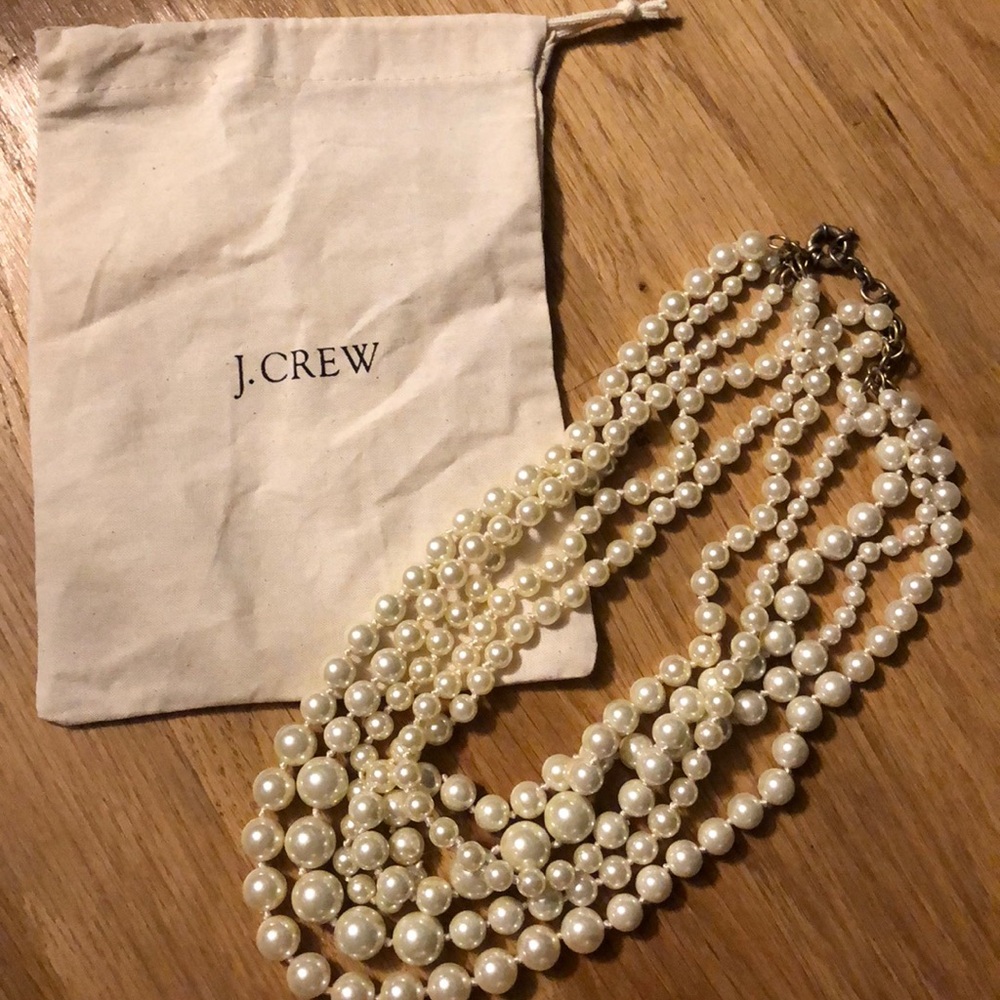 J. Crew Layered Pearl Necklace